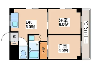 ピ-スフルマンション【3階】の間取り