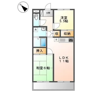 グリーンプレイス【2階】の間取り