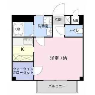 クローバーハイツ【2階】の間取り