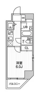 コンシェリア新橋【7階】の間取り
