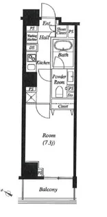 グレイスコート目黒【6階】の間取り