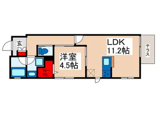 Provence gardenII【1階】の間取り