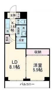 クレアポルテ川口元郷【1階】の間取り