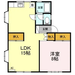 アメニティ津志田B【1階】の間取り