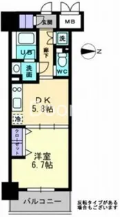 岡山県岡山市北区西古松【マンション】の間取り