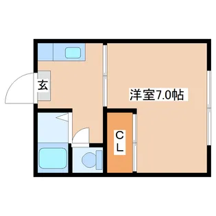 メゾン石名坂【2階】の間取り