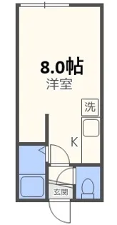 ロイヤルハイツ(江別)【2階】の間取り