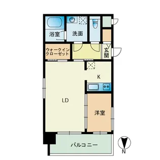 マジェスティ赤坂【7階】の間取り