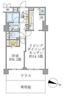 西麻布ホームズ【1階】の間取り