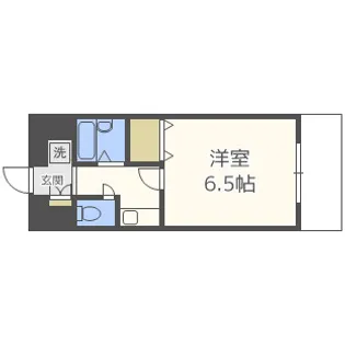 グランデージ今里【4階】の間取り