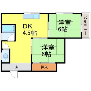 愛知県名古屋市熱田区中田町【マンション】の間取り