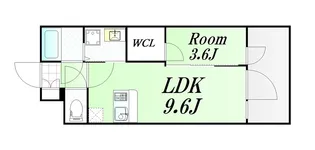 ファーストフィオーレ塚本リベルテ【3階】の間取り