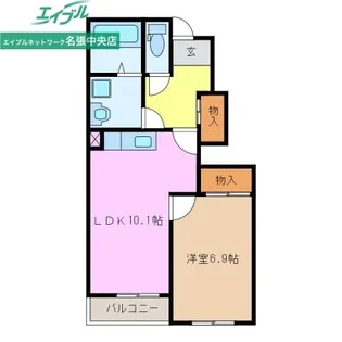 サニーコート【1階】の間取り