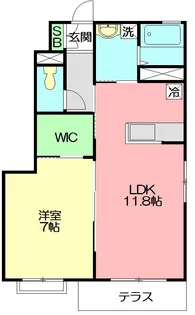 コージーコートA【1階】の間取り