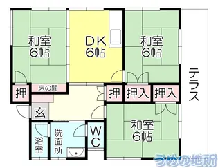 福岡県久留米市国分町【一戸建】の間取り