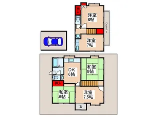 埼玉県川越市大字寺尾【一戸建】の間取り