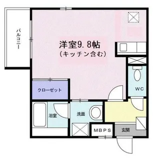 ハウスアヴェニュー【1階】の間取り