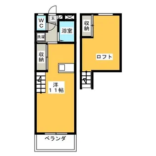 シェラトン奥村【3階】の間取り