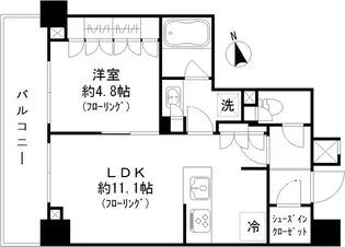 パークリュクス蒲田1丁目【2階】の間取り