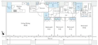 麻布台ヒルズレジデンスB【28階】の間取り
