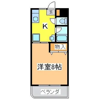 広島県東広島市西条中央1【アパート】の間取り
