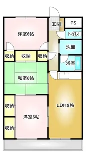 メゾン・ド・フルール【3階】の間取り