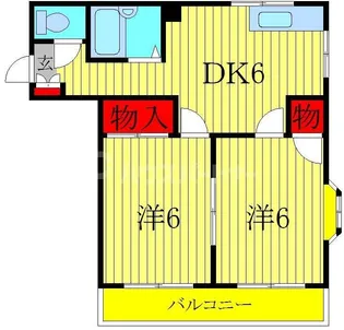 千葉県流山市大字東深井【マンション】の間取り