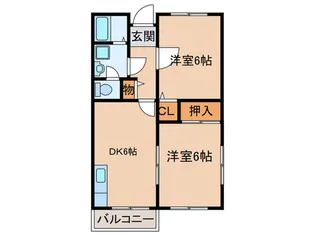 スマイルFMINOO【1階】の間取り