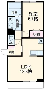 コンフォールII【1階】の間取り