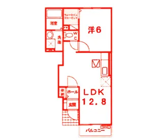 リバーサイドグリーン【1階】の間取り