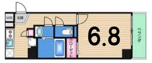 LUXE三国【5階】の間取り