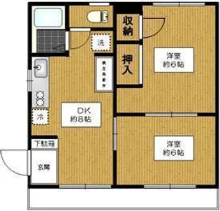 パークユー桜台【1階】の間取り