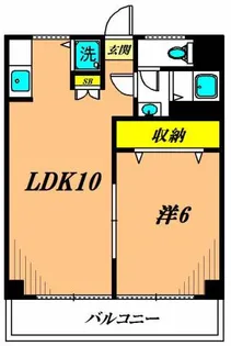 晴美ビル【4階】の間取り