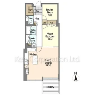 JOYLUXE THE RESIDENCE AKIYA【4階】の間取り