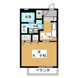 ラ・メール【2階】の間取り