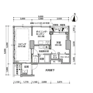 東雲キャナルコートCODAN11号棟【4階】の間取り