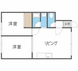 コーポかんの【2階】の間取り