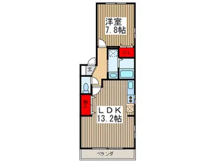 エスポワールII【2階】の間取り