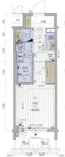 レジュールアッシュ九条【11階】の間取り