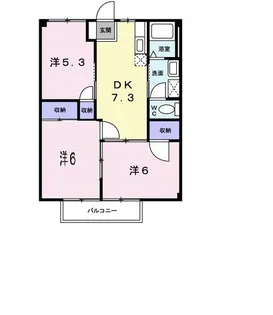 シティブライト【2階】の間取り