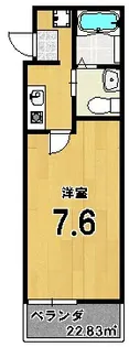 クレア ラ・クーオ【4階】の間取り