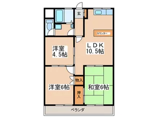 メゾン萩原【3階】の間取り