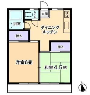 萬平ハイツ【1階】の間取り