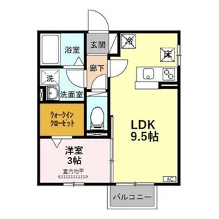 ロベール空港西【1階】の間取り