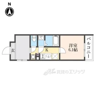 STANDZ金閣寺前【3階】の間取り