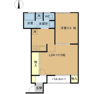 セント・リタ【1階】の間取り