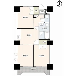 グランフォレスト【2階】の間取り