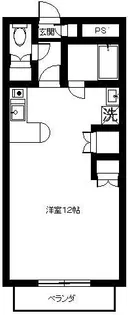 ユーロハイツ茶町【4階】の間取り