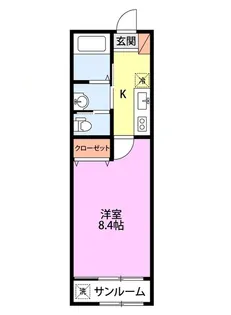 パラディV【2階】の間取り