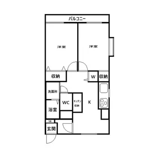 サンライズ新堀【2階】の間取り